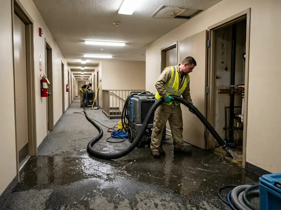 multi-unit-apartment-hallway-f-005 — frequently asked questions, Emergency Burst Pipe Water Extraction & Removal in St. Jose…